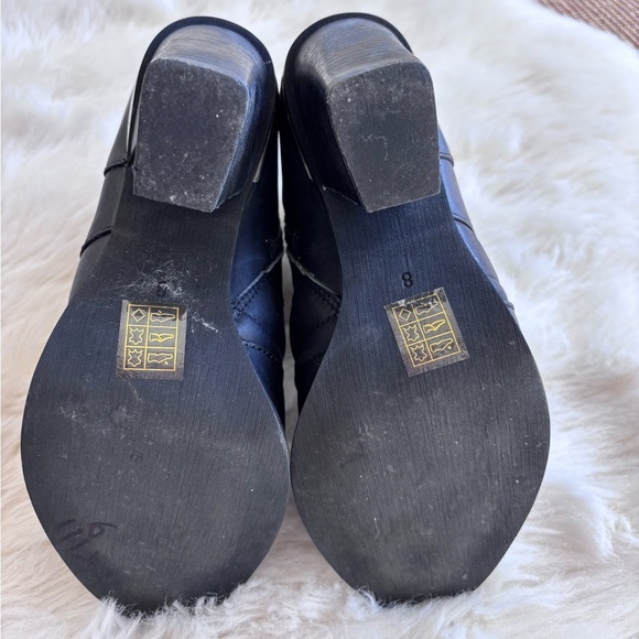 Jeffrey Campbell X Free People Danica Leather Black Zip Up Ankle Short Boot - Picture 9 of 16